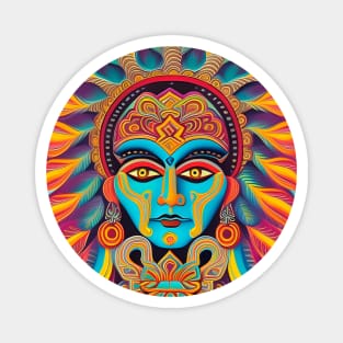 New World Gods (6) - Mesoamerican Inspired Psychedelic Art Magnet